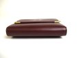 Photo5: Cartier Must de Cartier Bordeaux Leather Trifold Wallet #a359