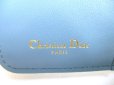 Photo10: Christian Dior Turquoise Leather Caro Scrlet Wallet Bifold Wallet #a360