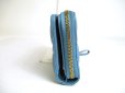 Photo3: Christian Dior Turquoise Leather Caro Scrlet Wallet Bifold Wallet #a360