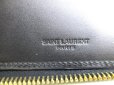 Photo10: Saint Laurent YSL Monogram Brown Black Leather Round Zip Long Wallet #a362