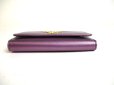 Photo5: PRADA Metallic Purple Saffiano Metal Leather 6 Pics Key Chain #a367