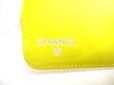 Photo10: CHANEL Yellow Lamb Leather Flap Long Wallet Purse #a368