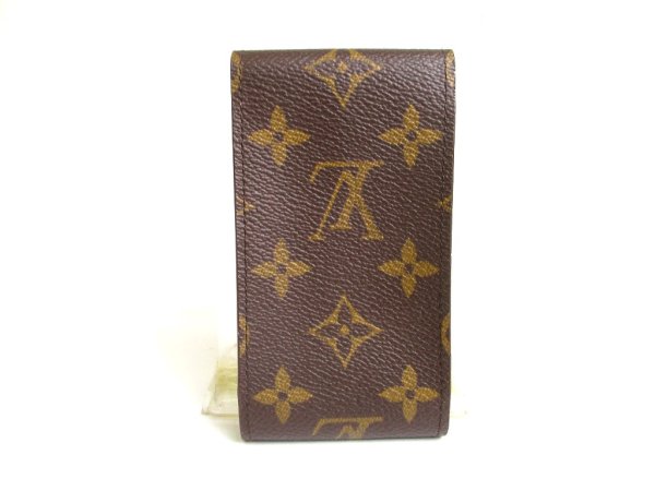 Photo2: LOUIS VUITTON Monogram Leather Brown Cigarette Cases #a372