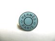 Photo10: HERMES Light Blue Enamel Palladium Finishing Serie Cufflinks #a373