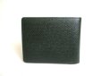 Photo2: LOUIS VUITTON Episea Taiga Leather Bifold Bill Wallet #a376 (2)