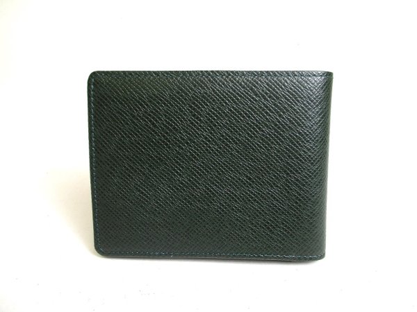 Photo2: LOUIS VUITTON Episea Taiga Leather Bifold Bill Wallet #a376