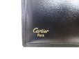 Photo10: Cartier Pasha de Cartier Black Leather Gold Logo Bifold Bill Wallet #a378