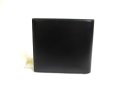 Photo2: Cartier Pasha de Cartier Black Leather Gold Logo Bifold Bill Wallet #a378 (2)