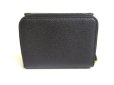 Photo2: Christian Dior Black Leather Saddle Lotus Bifold Wallet Compact Wallet #a379 (2)