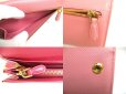 Photo9: PRADA Saffiano Pink Leather Bifold Long Flap Wallet #a381