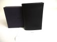 Photo1: PRADA Black Saffiano Leather Card Case Card Holder #a383 (1)