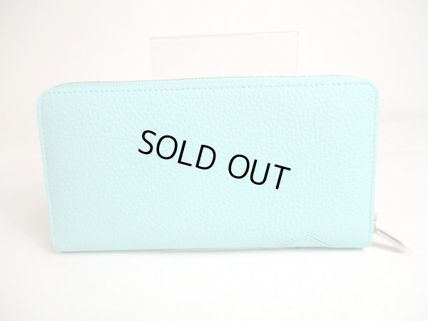 Photo2: Tiffany & Co. Return to Tiffany Blue Leather Large Zip Wallet #a385