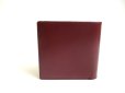 Photo2: Cartier Must de Cartier Bordeaux Leather Bifold Wallet Purse #a386 (2)