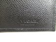 Photo10: BVLGARI Man Black Leather Flap BIfold Long Wallet #a388