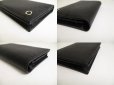 Photo7: BVLGARI Man Black Leather Flap BIfold Long Wallet #a388