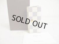 LOUIS VUITTON Damier Azur Leather Multicles 4 Key Chain #a392
