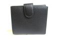 Photo2: GUCCI Interlocking G Black Leather Bifold Wallet Compact Wallet #a393 (2)