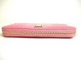 Photo6: DOLCE & GABBANA Logo Plate Pink Leather Round Zip Wallet Purse #a394