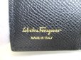 Photo10: Salvatore Ferragamo Gancini Black Leather Gold H/W Bifold Wallet #a401