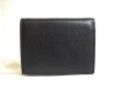 Photo2: Salvatore Ferragamo Gancini Black Leather Gold H/W Bifold Wallet #a401 (2)