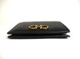 Photo5: Salvatore Ferragamo Gancini Black Leather Gold H/W Bifold Wallet #a401