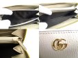 Photo9: GUCCI Marmont GG Beige Leather Round Zip Long Wallet #a409