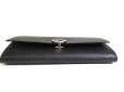 Photo5: BVLGARI Black Leather Logo Clip Bifold Long Wallet #a415