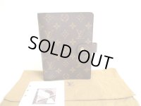 LOUIS VUITTON Monogram Document Holders Medium Ring Agenda Cover #a419