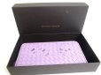 Photo12: BOTTEGA VENETA Intrecciato Butterfly Motif Purple Leather Round Zip Wallet #a423