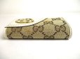 Photo6: GUCCI GG Beige Canvas White Leather 6 Pics Key Chain #a427