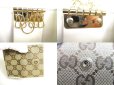 Photo9: GUCCI GG Beige Canvas White Leather 6 Pics Key Chain #a427