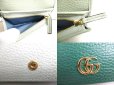 Photo9: GUCCI GG Marmont Green Leather Bifold Wallet Compact Wallet #a430