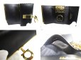 Photo8: Salvatore Ferragamo Gancini Black Leather Gold H/W 6Pics Key Case #a431