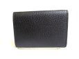 Photo2: GUCCI Japan Limited Double G Black Red Leather Business Card Case #a433 (2)