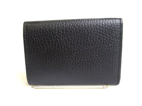 Photo2: GUCCI Japan Limited Double G Black Red Leather Business Card Case #a433