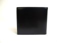 Photo2: GUCCI Vintage Black Leather Bifold Bill Wallet Compact Wallet #a444 (2)