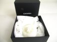 Photo12: CHANEL Camelia White Canvas Small Corsage Brooch #a445