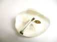 Photo6: CHANEL Camelia White Canvas Small Corsage Brooch #a445