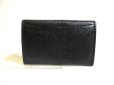 Photo2: BVLGARI Black Leather Logo Clip Coin Purse Coin Wallet #a447 (2)