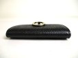 Photo6: BVLGARI Black Leather Logo Clip Coin Purse Coin Wallet #a447