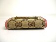 Photo5: GUCCI GG Beige Canvas Pink Leather 6 Pics Key Chain #a449