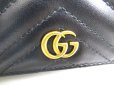 Photo12: GUCCI GG Marmont Black Leather Bifold Wallet Compact Wallet #a451