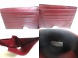 Photo9: BOTTEGA VENETA Intrecciato Bordeaux Leather Small Bi-Fold Bill Wallet #454