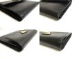 Photo7: PRADA Black Saffiano Leather Trifold Wallet Compact Wallet #a456