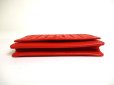 Photo5: BOTTEGA VENETA Intrecciato Red Leather Business Card Holder #a458