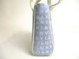 Photo4: BVLGARI Logo Mania Light Blue Canvas White Leather Tote Bag Mini #a467