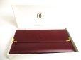 Photo12: Cartier Must de Cartier Bordeaux Leather Trifold Long Wallet #a472