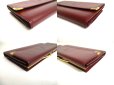 Photo7: Cartier Must de Cartier Bordeaux Leather Trifold Long Wallet #a472