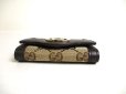 Photo5: GUCCI GG Beige Canvas Brown Leather 6 Pics Key Chain #a474