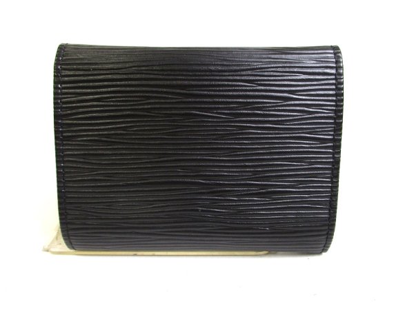 Photo2: LOUIS VUITTON Epi Black Leather Coin Purse #a477